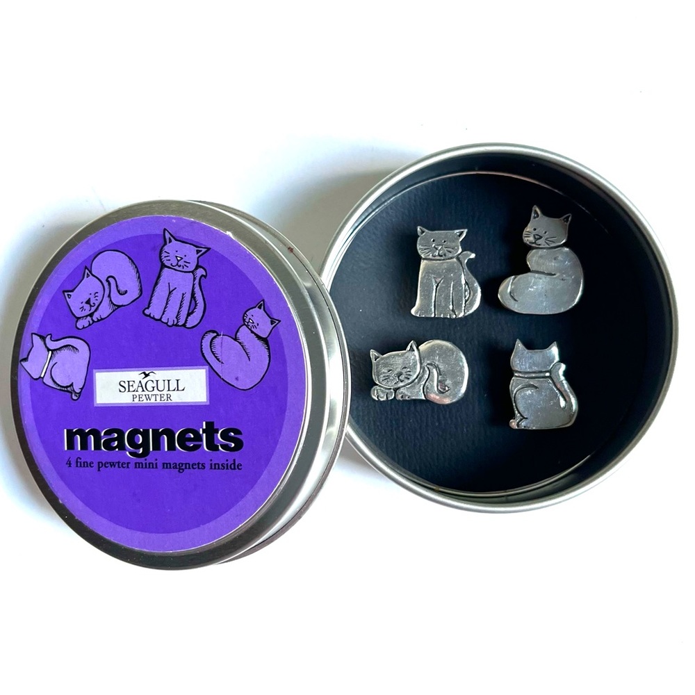 Seagull Pewter Cat magnets